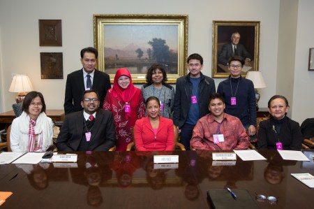 National Security Advisor Susan Rice with ASEAN human rights activist in the Roosevelt Room of the White House, Feb. 11, 2016. (Official White House Photo by Lawrence Jackson)